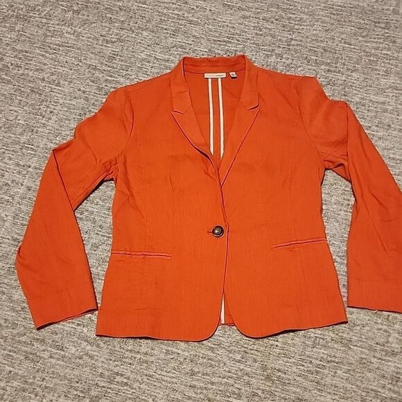 Halogen- linen blend jacket - Picture 1 of 5